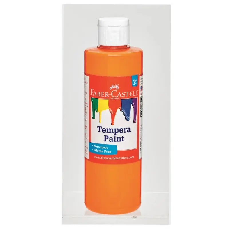 Orange Tempera Paint 8oz.