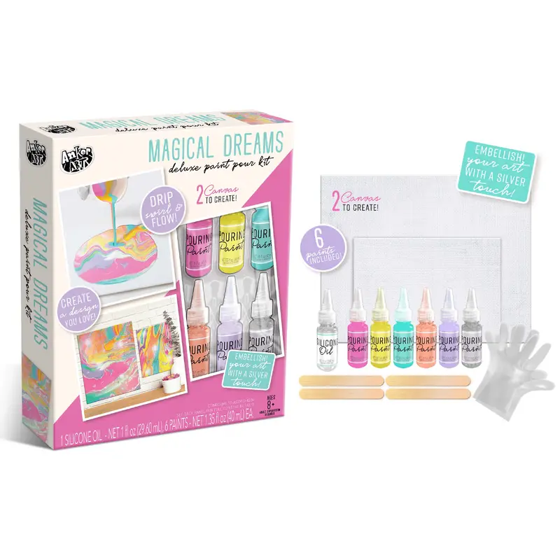 Paint Pour Deluxe Art Kit