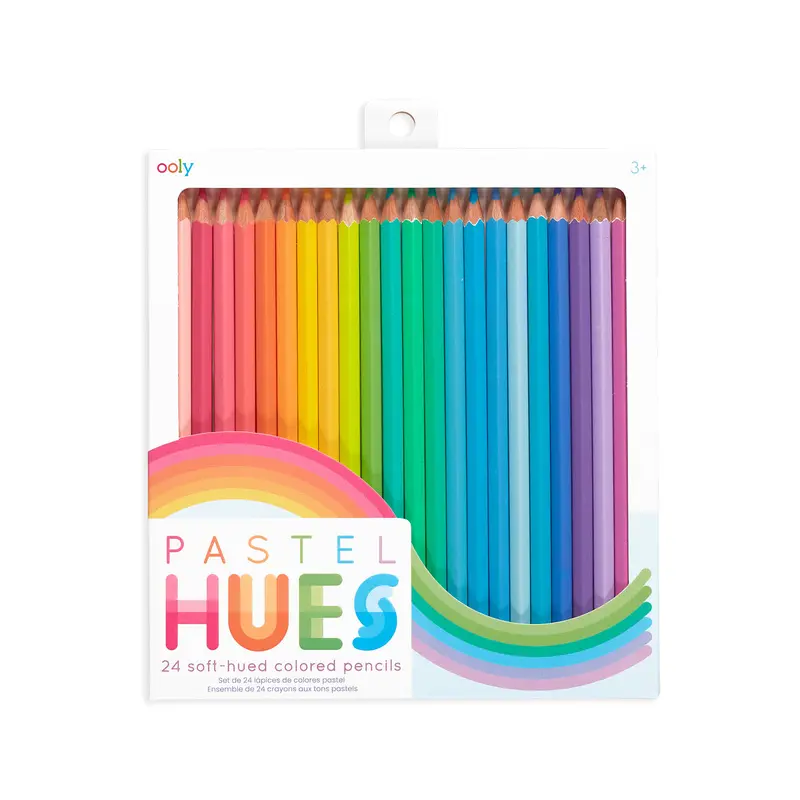 Pastel Hues Colored Pencils - Set  of 24