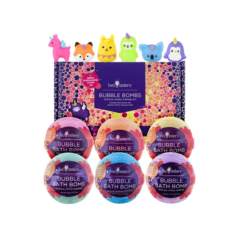 Mystical Animal Kids Bath Bombs Gift Set with Toys Inside (Sold Separately)