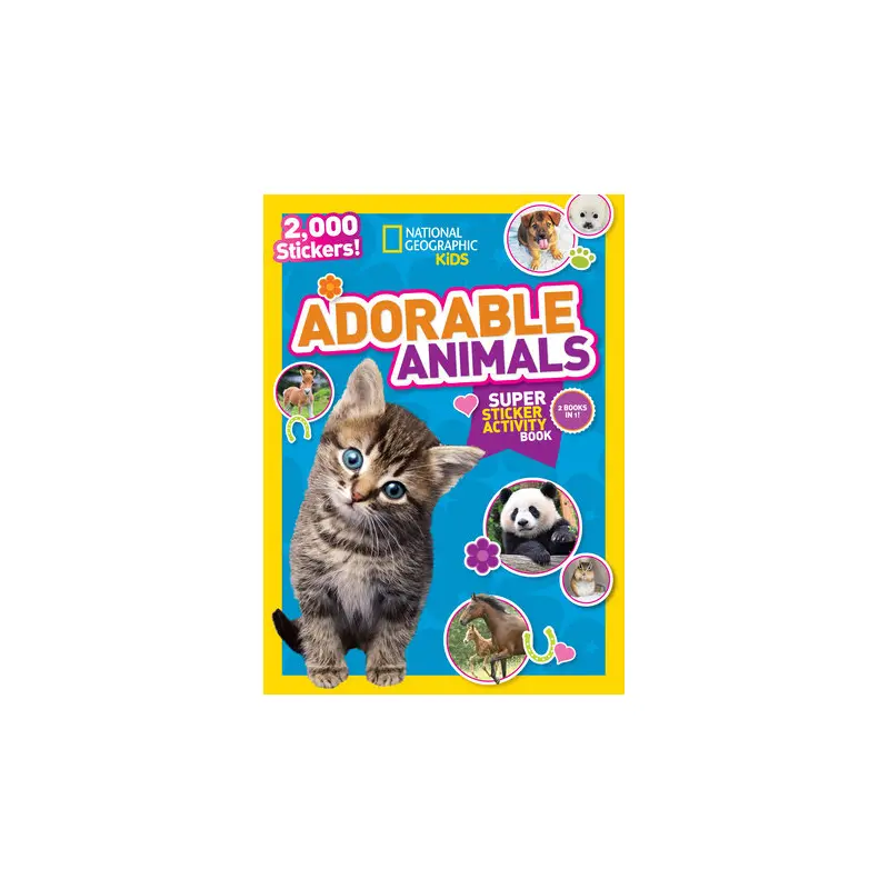 National Geographic Kids Adorable Animals Super Sticker Activity Book