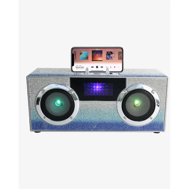 Mini Bling Boombox - Blue