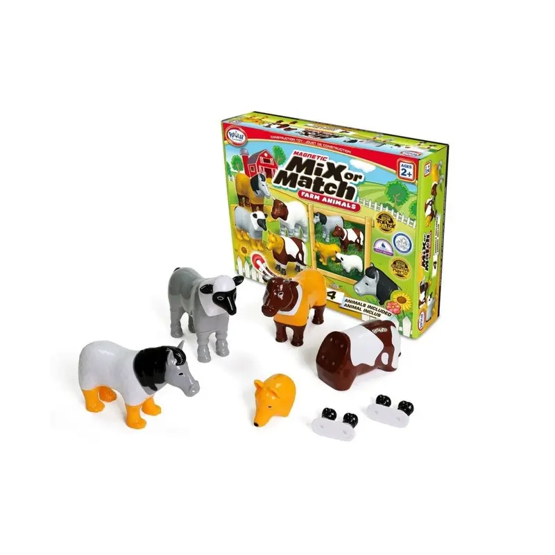 Mini Mag Mix or Match Animals Farm