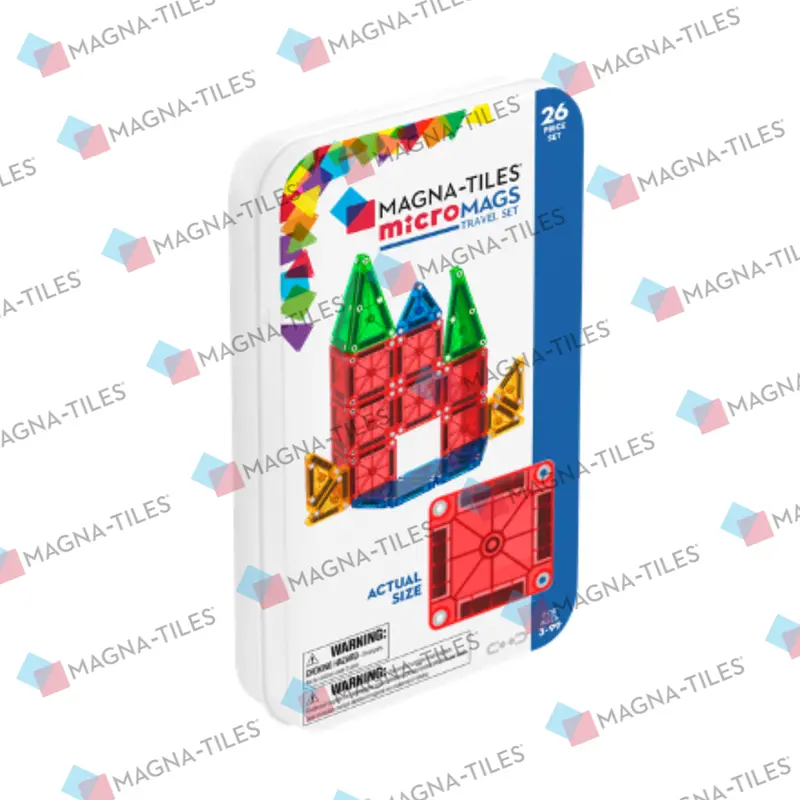 Magna-Tiles: MicroMags Travel Set - 26 Piece Set