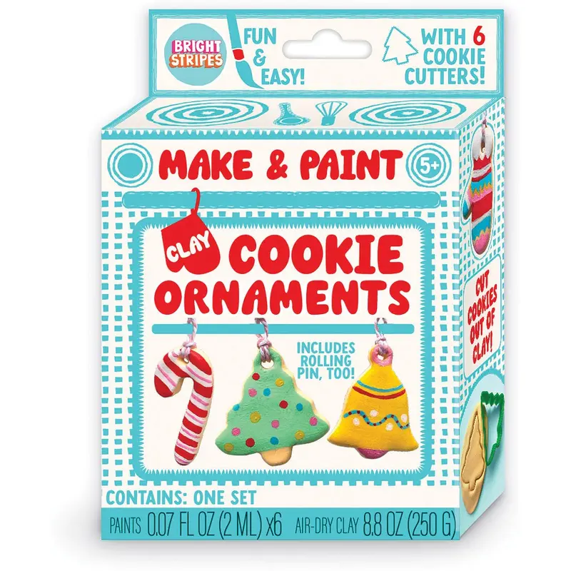 Make and Paint Clay Cookies Ornaments