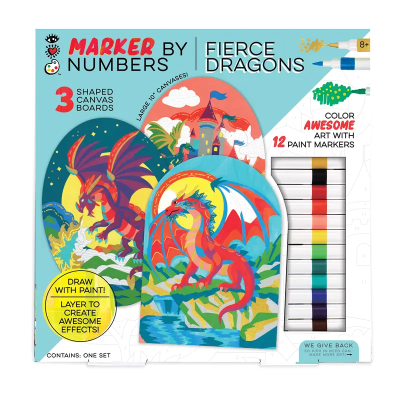 Marker By Number - Fierce Dragons