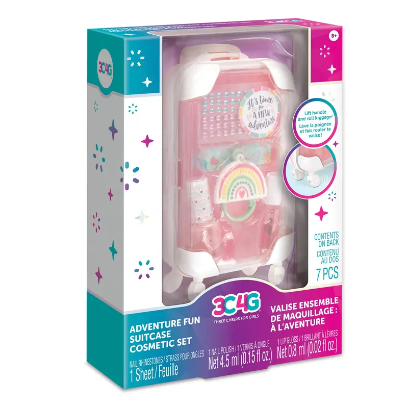 Adventure Fun Rolling Suitcase  cosmetic case