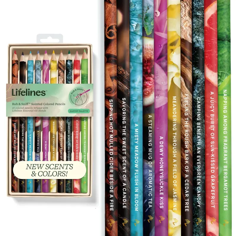 Lifelines Scented Colored Pencils - Earth Tones - 10 pk