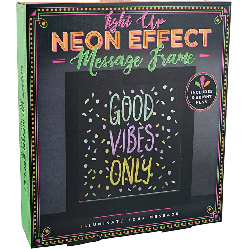 Light Up Neon Effect Message Frame