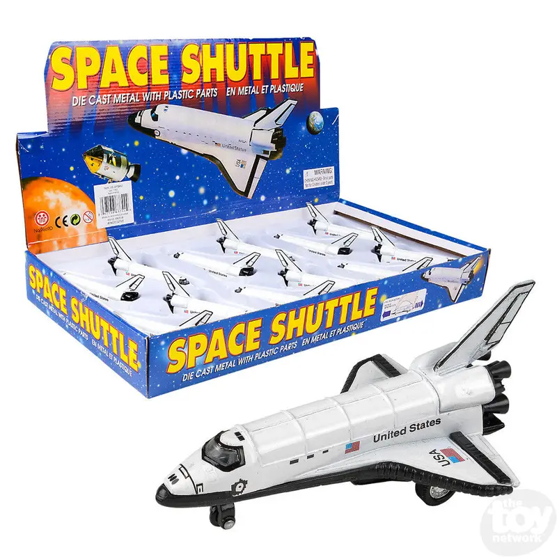 5" Die-Cast Pull Back Space Shuttle (Sold Separately)