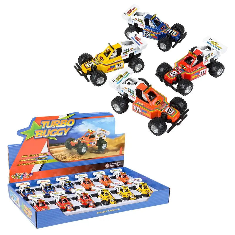 5" Die-Cast Pull Back Turbo Buggy (Sold Separately)
