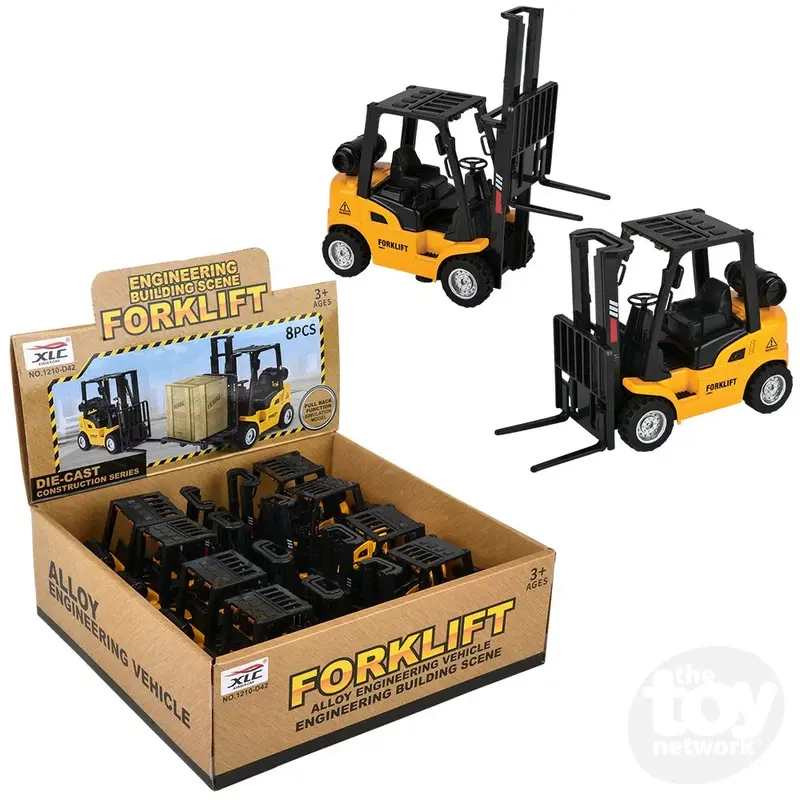 5" Diecast Pull Back Forklift (Sold Separately)