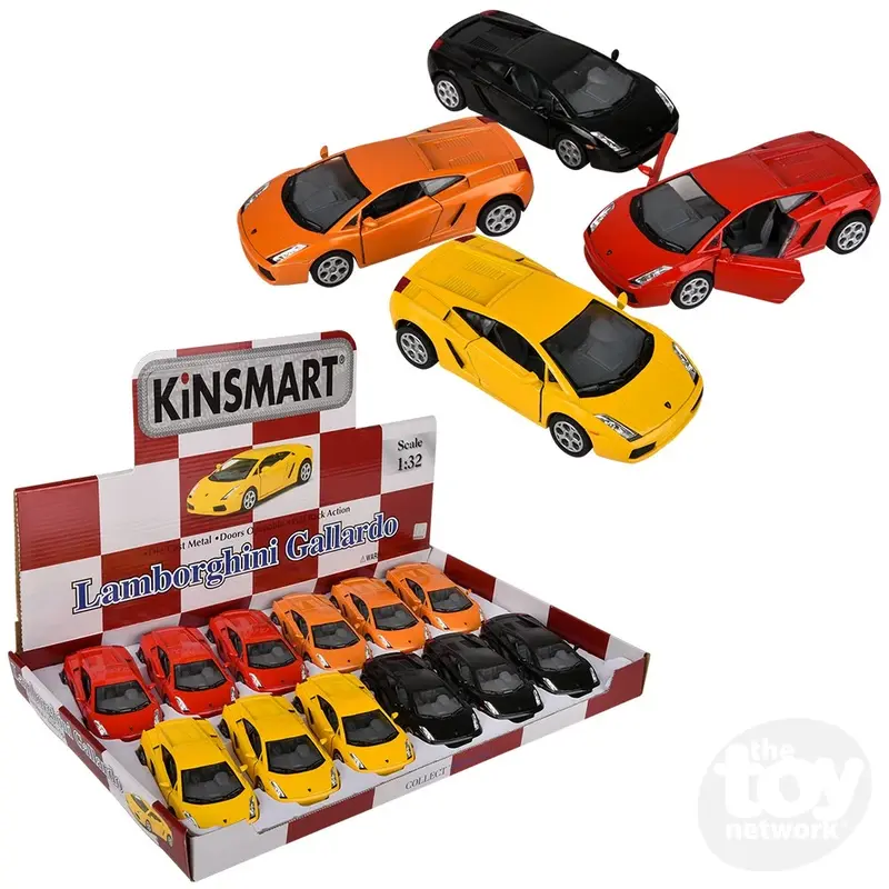 5" Diecast Pull Back Lamborghini Gallardo (Sold Separately)