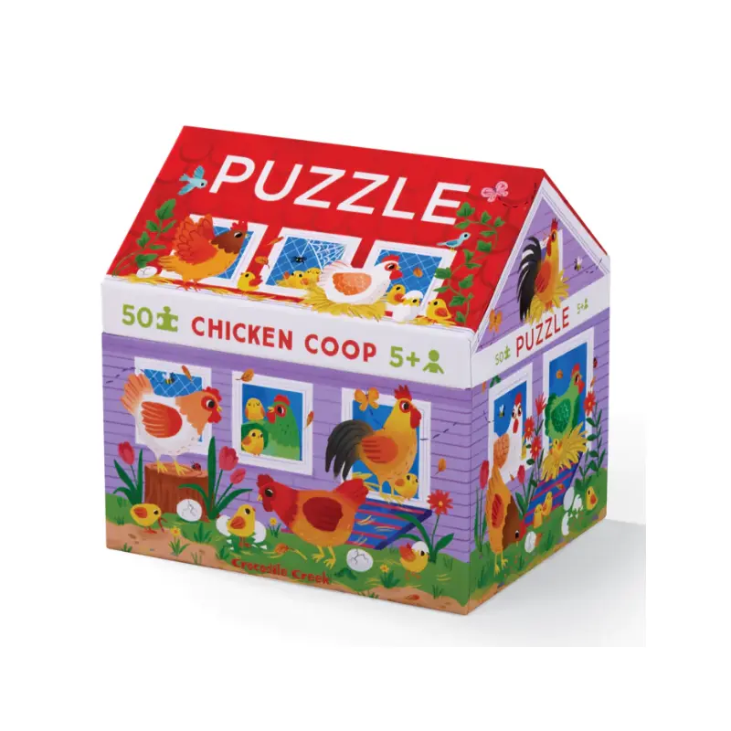 50 - Pc House Puzzle  - Chicken Coop