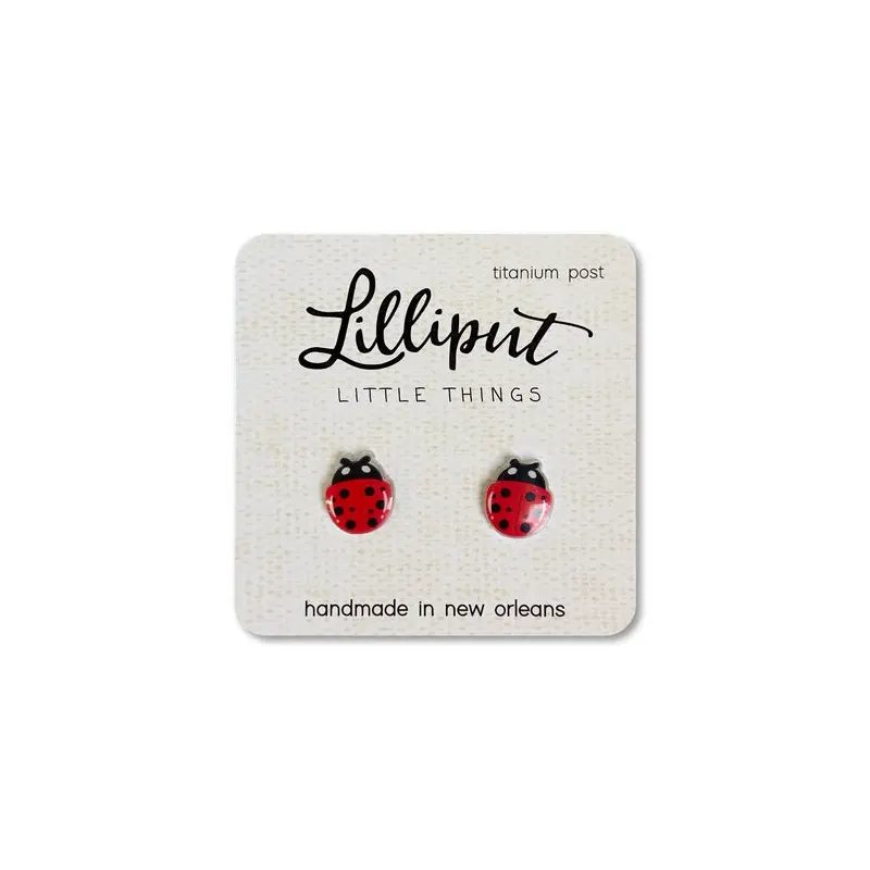 Ladybug Earrings - Kids Earrings