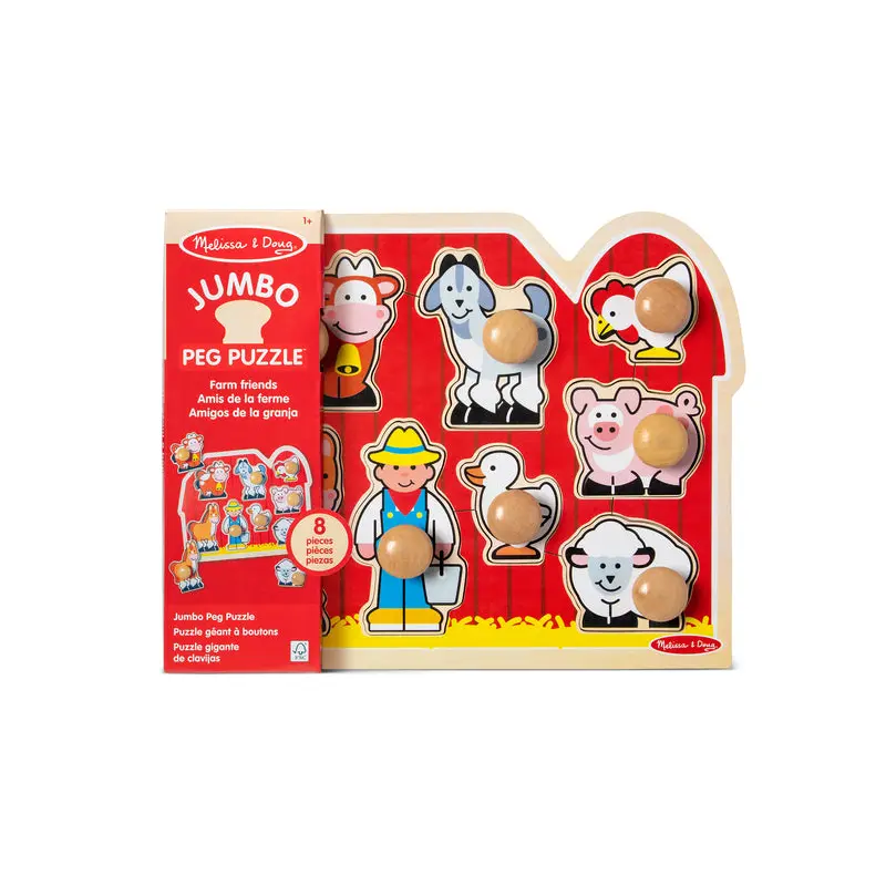 Large Farm Jumbo Knob Puzzle - 8 Pieces