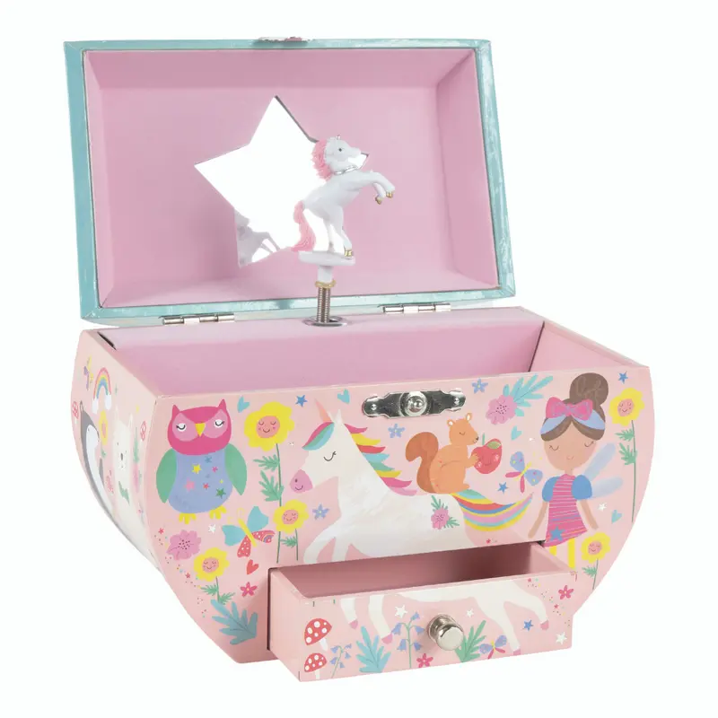 Jewellery Box Rainbow Fairy Oval