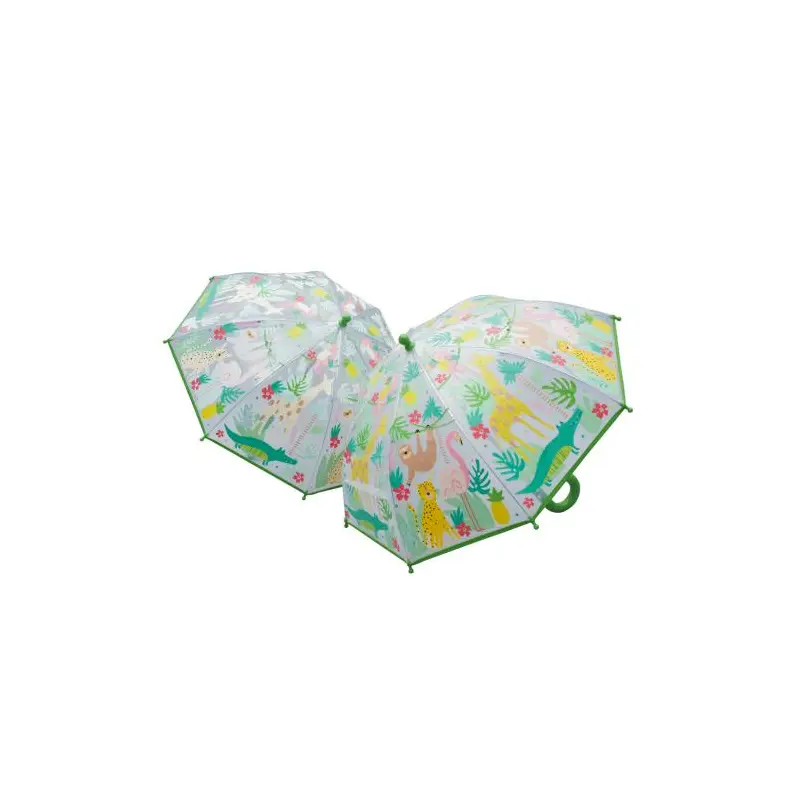 Jungle Transparent Colour Changing Umbrella