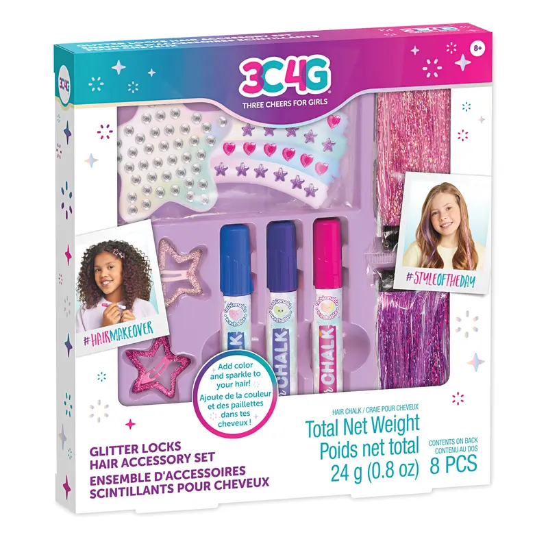 Imagination Land Glitter Locks Hair  Accessory Set