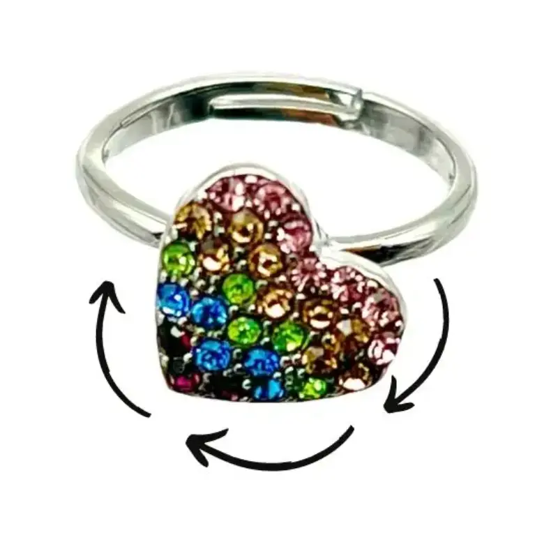 Heart Fidget Spinner Ring