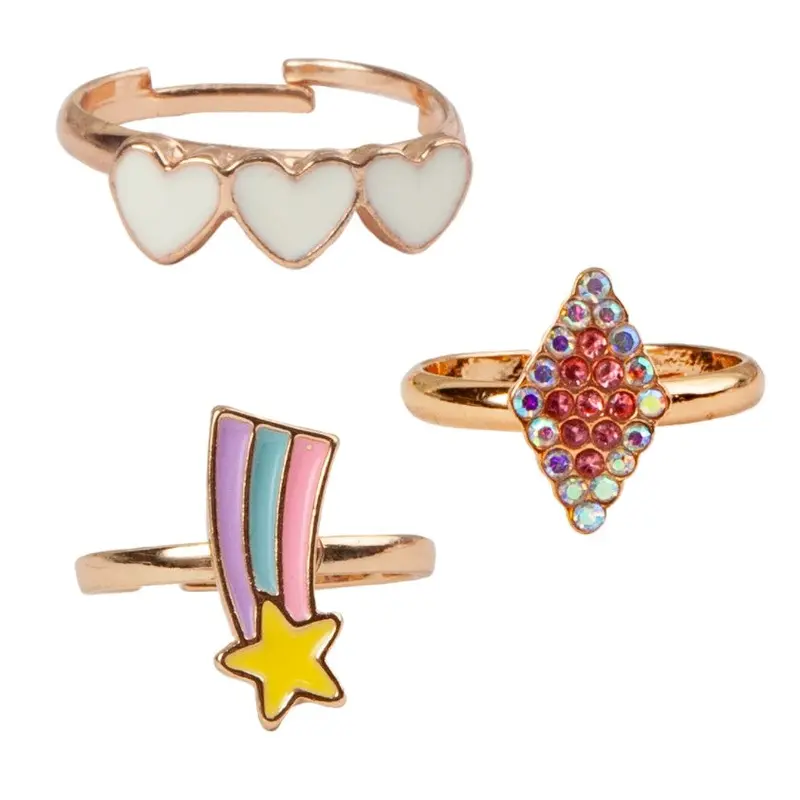Heart Star Rings