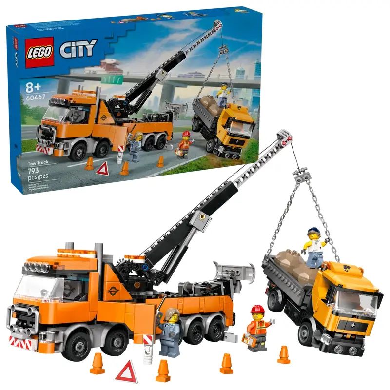 Heavy-Duty Recovery Tow Truck with Crane