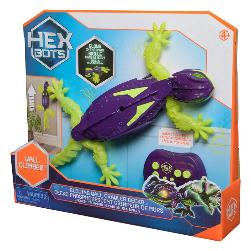 Hex Bots: Wall Climber - Glowing Wall Crawler Gecko