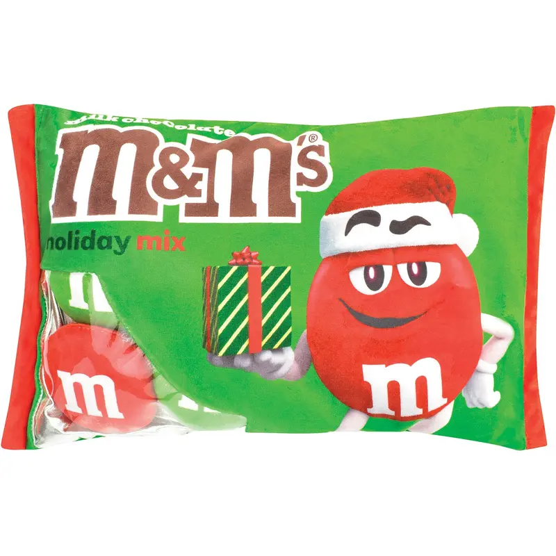 Holiday Red M&M Packaging Plush