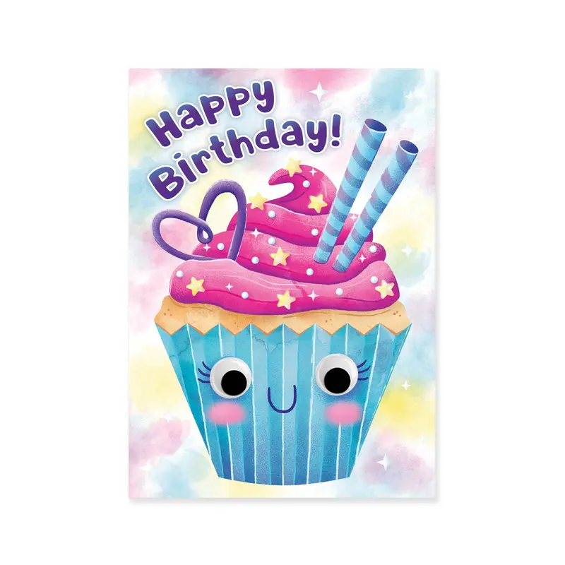 Googly Eyes: Cupcake Card