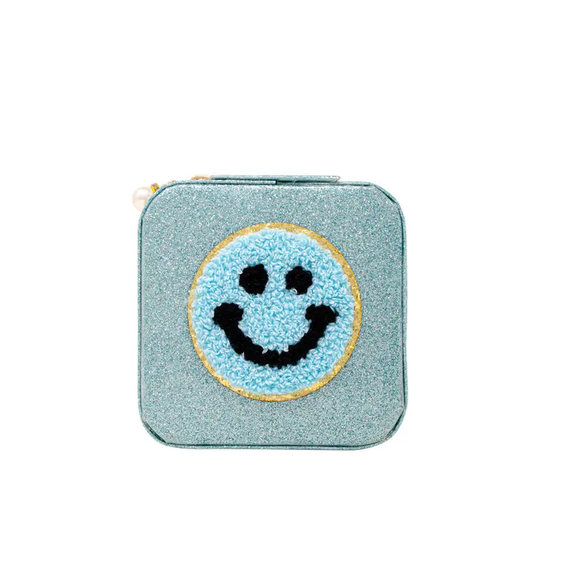 Happy Face Jewelry Box - Teal