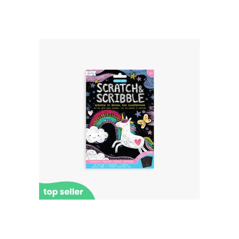 Funtastic Friends: Mini Scratch & Scribble Art Kit