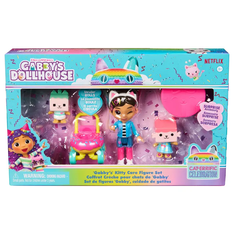 Gabbys Dollhouse: Gabby's Kitty Care Figure Set