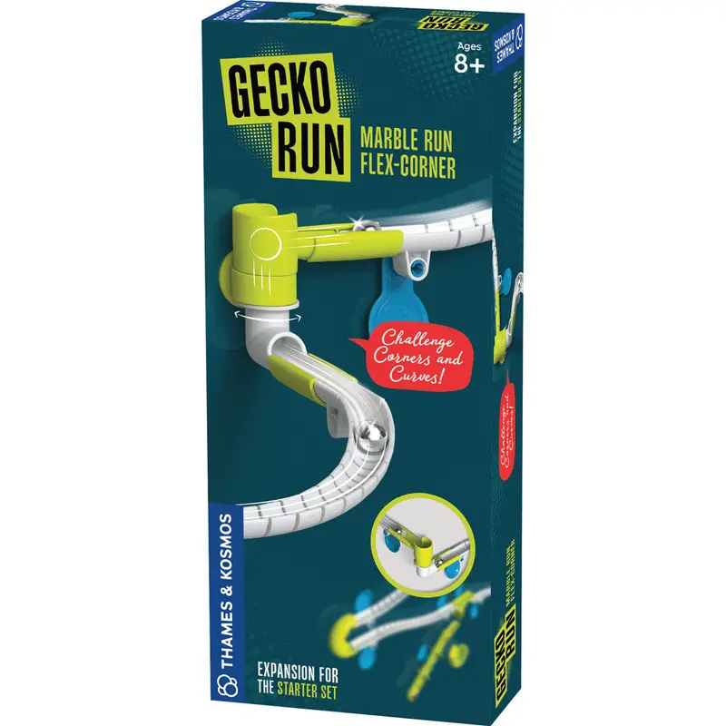 Gecko Run: Marble Run Flex-Corner Expansion Pack
