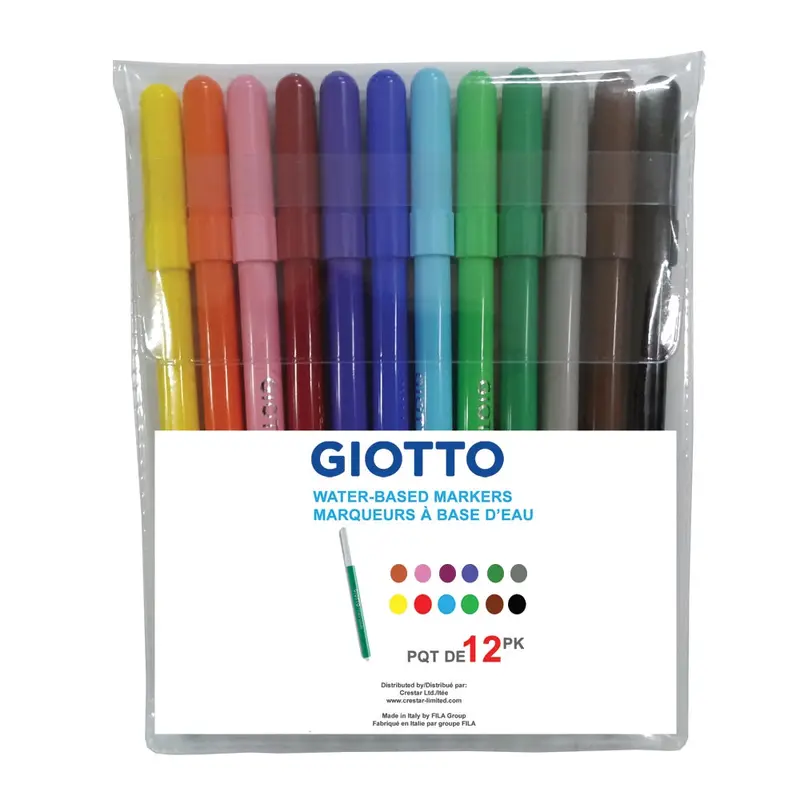 Giotto: Water-Based Markers - 12 Pk