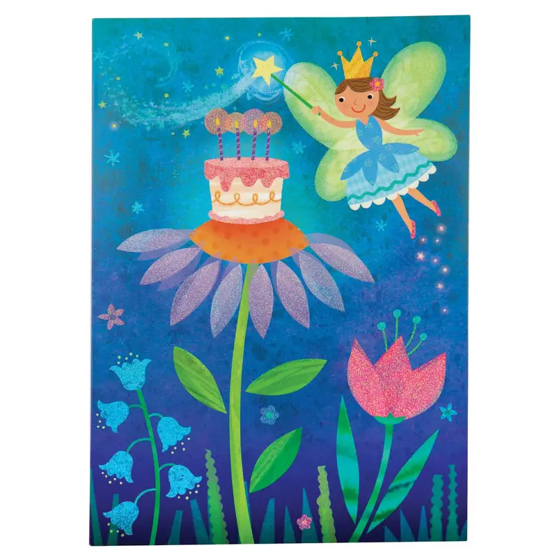 Glitter: Fairy in Flowers Card