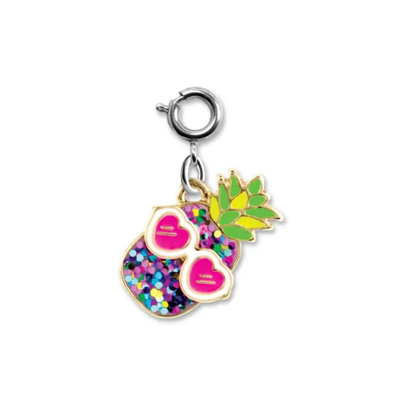 Glitter Pineapple Charm