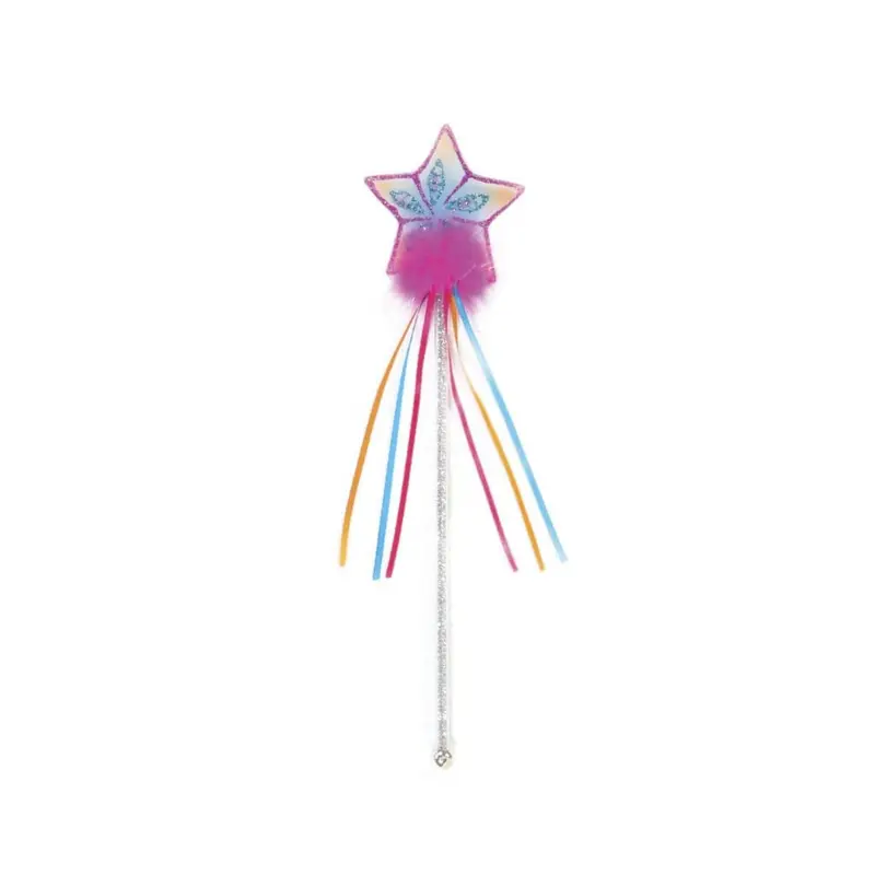 Glitter Rainbow Wand, Multi/Fuchsia