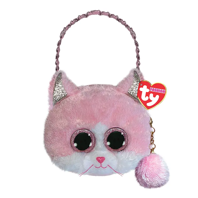 Fiona Pink Cat Mini Purse