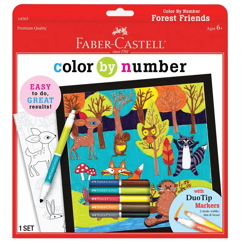 Forest Friends: Color by Number.