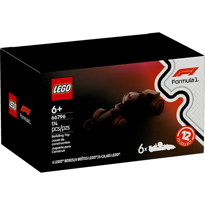 F1 Collectible Race Cars 6 Pack