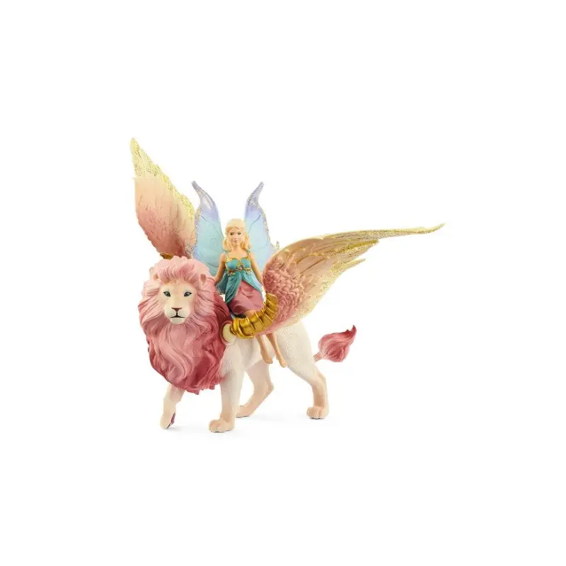 Fairy in Flight on Winged Lion