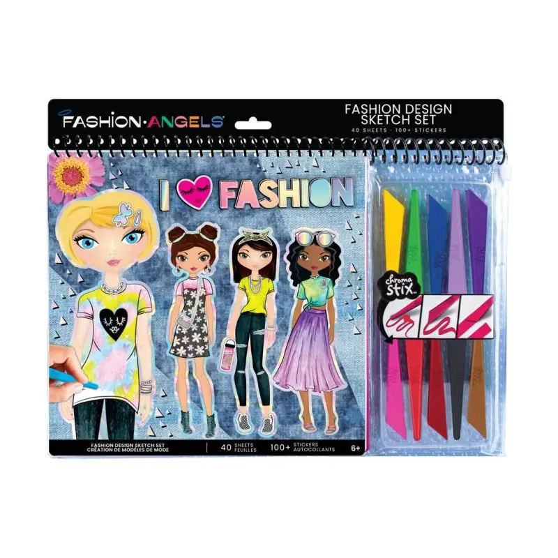 Fashion Design Portfolio with Art Set