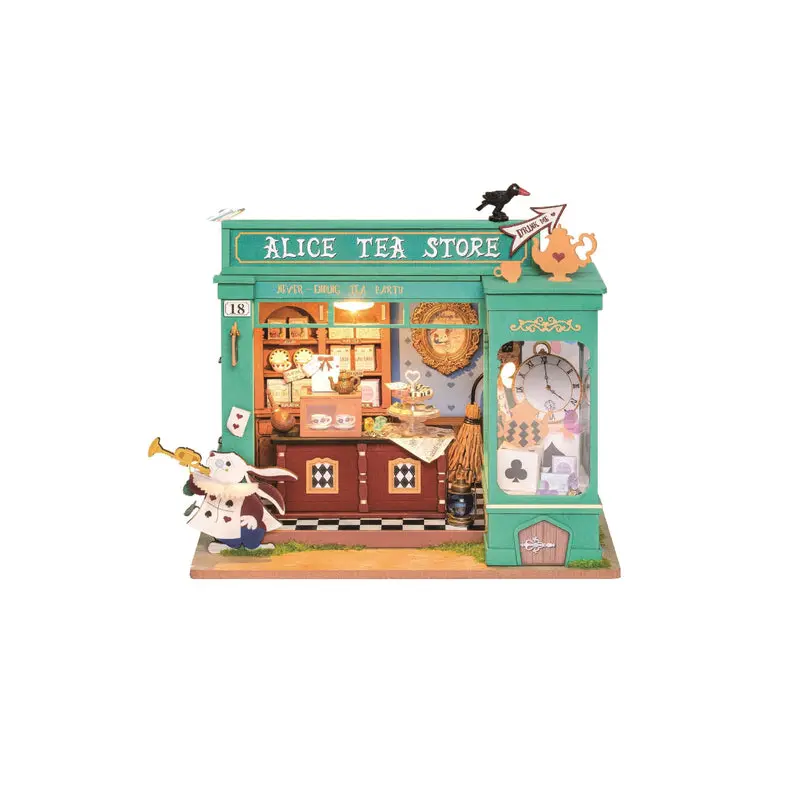 DIY Miniature House Kit: Alice's  Tea Store
