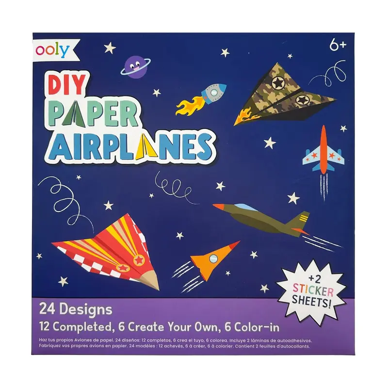 D.I.Y. Paper Air Planes - Set of 24  Design