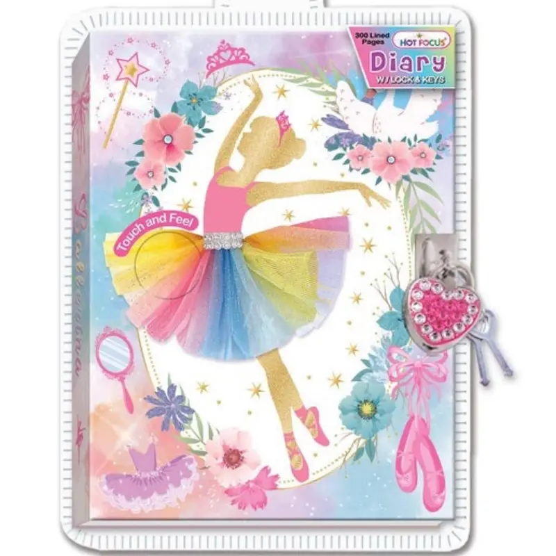 Diary with Lock & Keys,  Ballerina Beauty