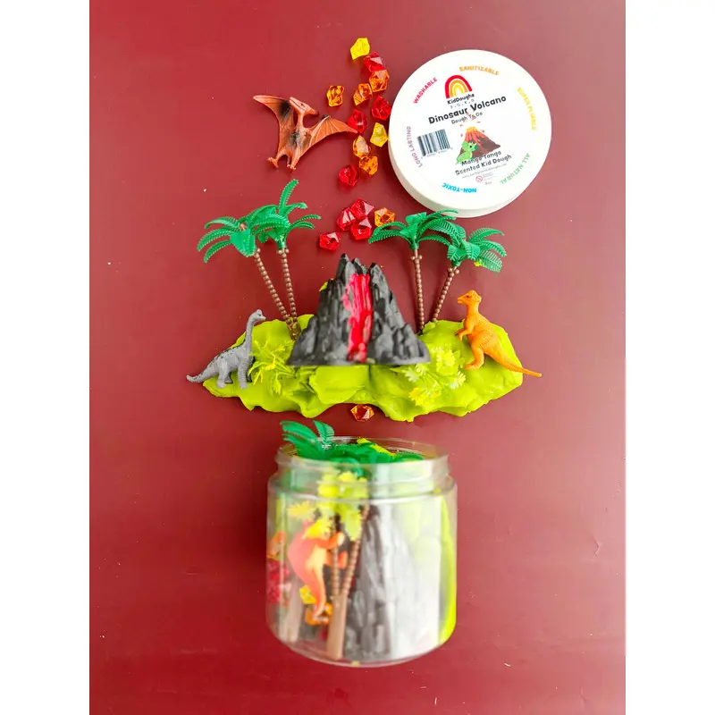 Dinosaur Volcano  (Watersmellon) Dough-To- Go