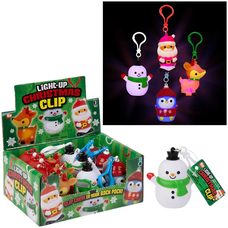 2.5 Light-up Christmas Clip Ons (Sold Separately)