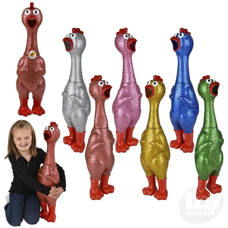 24" Giant Sparkle Rubber Chicken (Sold Separately)