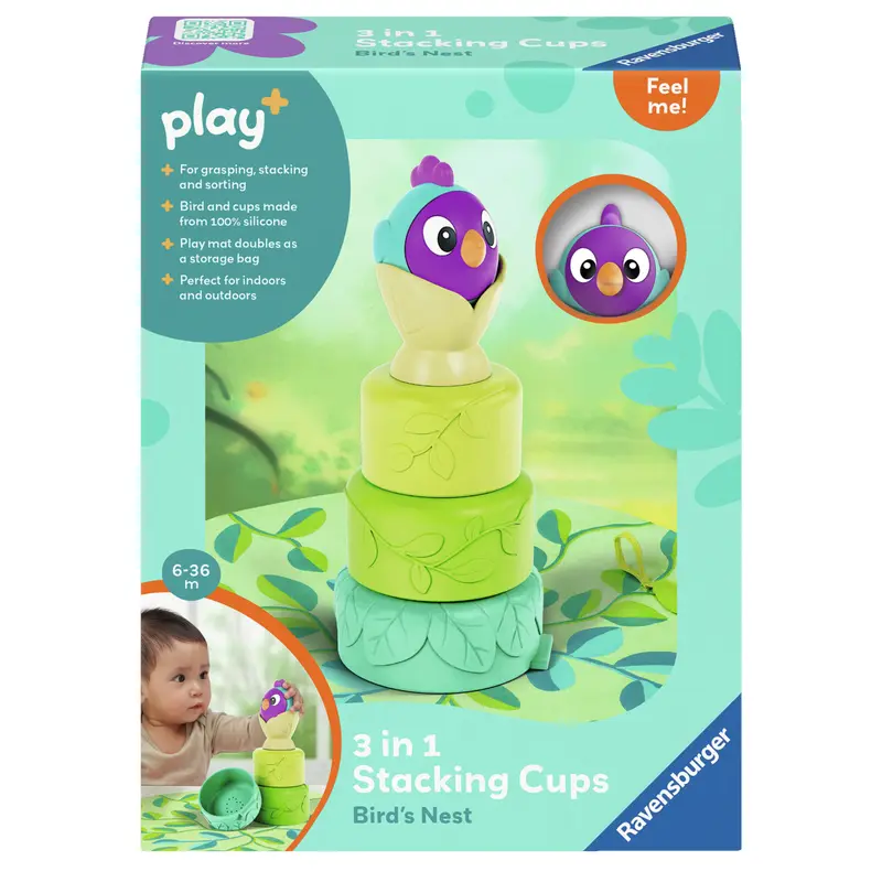 3-in-1 Stacking Cups: Bird's Nest
