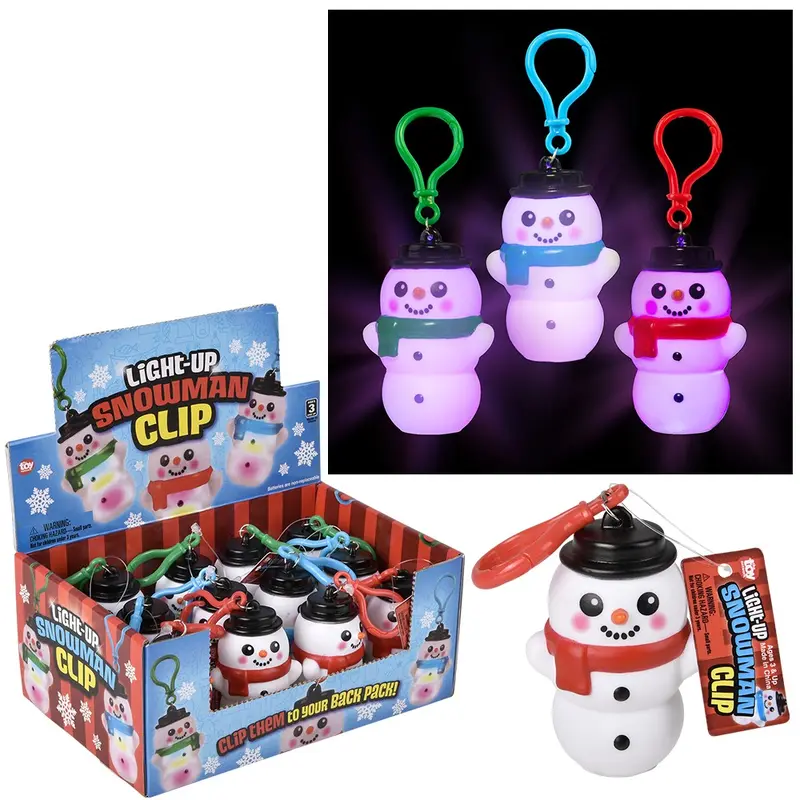 3 Light-up Snowman Clip On (Sold Separately)